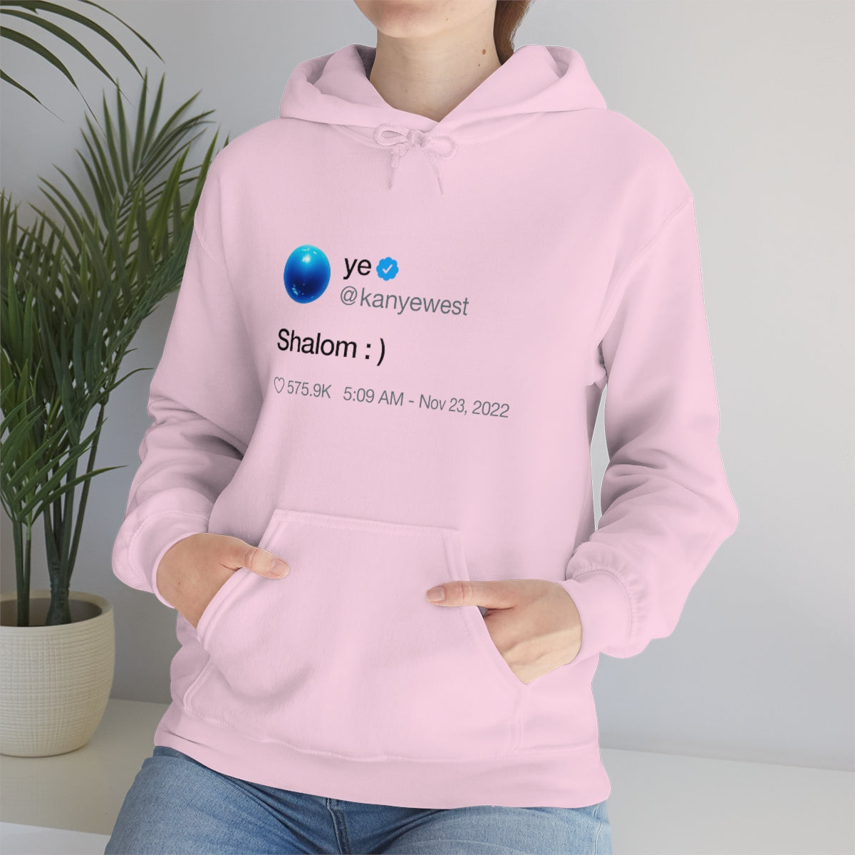 Shalom Kanye West Tweet Inspired Hoodie
