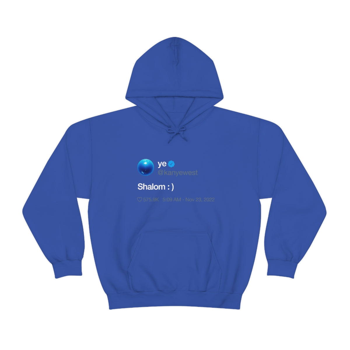 Shalom Kanye West Tweet Inspired Hoodie