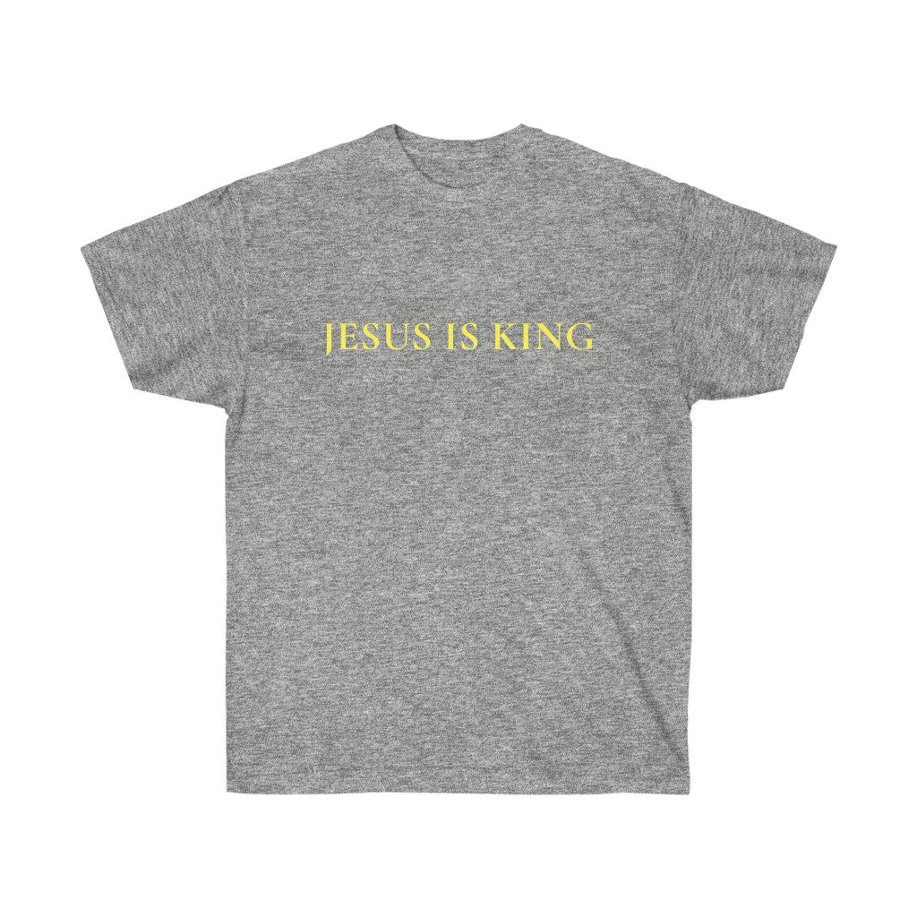 Jesus is King T-Shirt - Kanye West Sunday Service Religious Merch-S-Sport Grey-Archethype