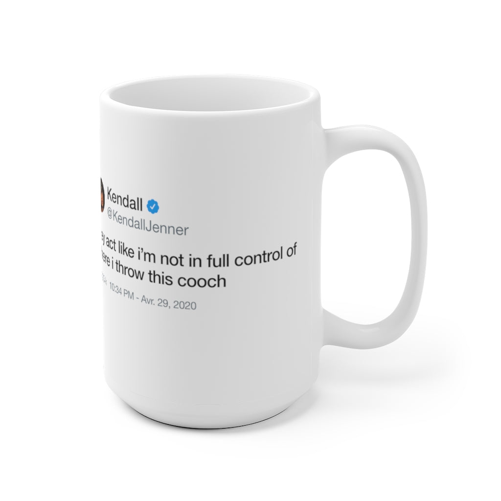 Kendall Jenner They act like i'm not in full control of where i throw this cooch Tweet T-Shirt-Archethype