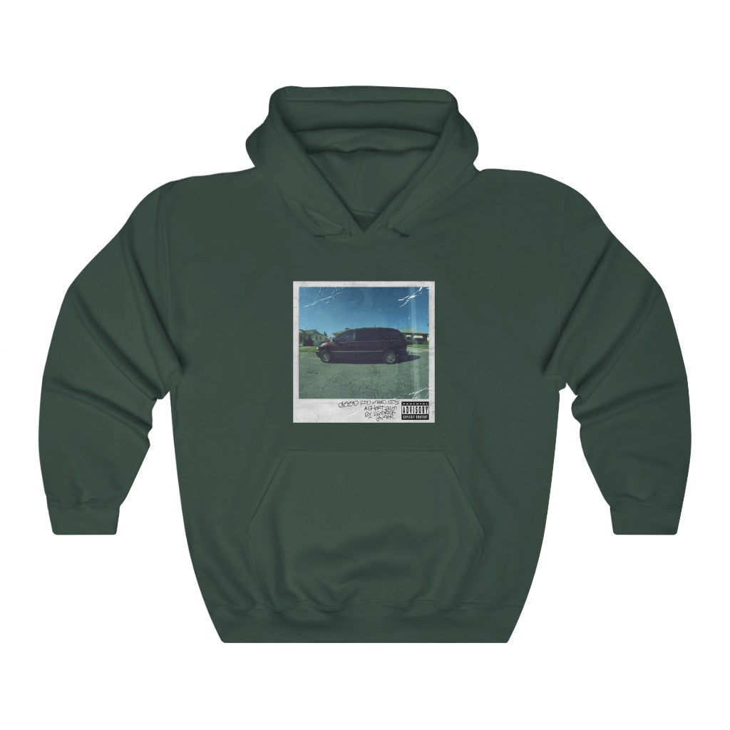 Good Kid, m.A.A.d city Kendrick Lamar inspired Unisex Hooded Sweatshirt-Forest Green-S-Archethype