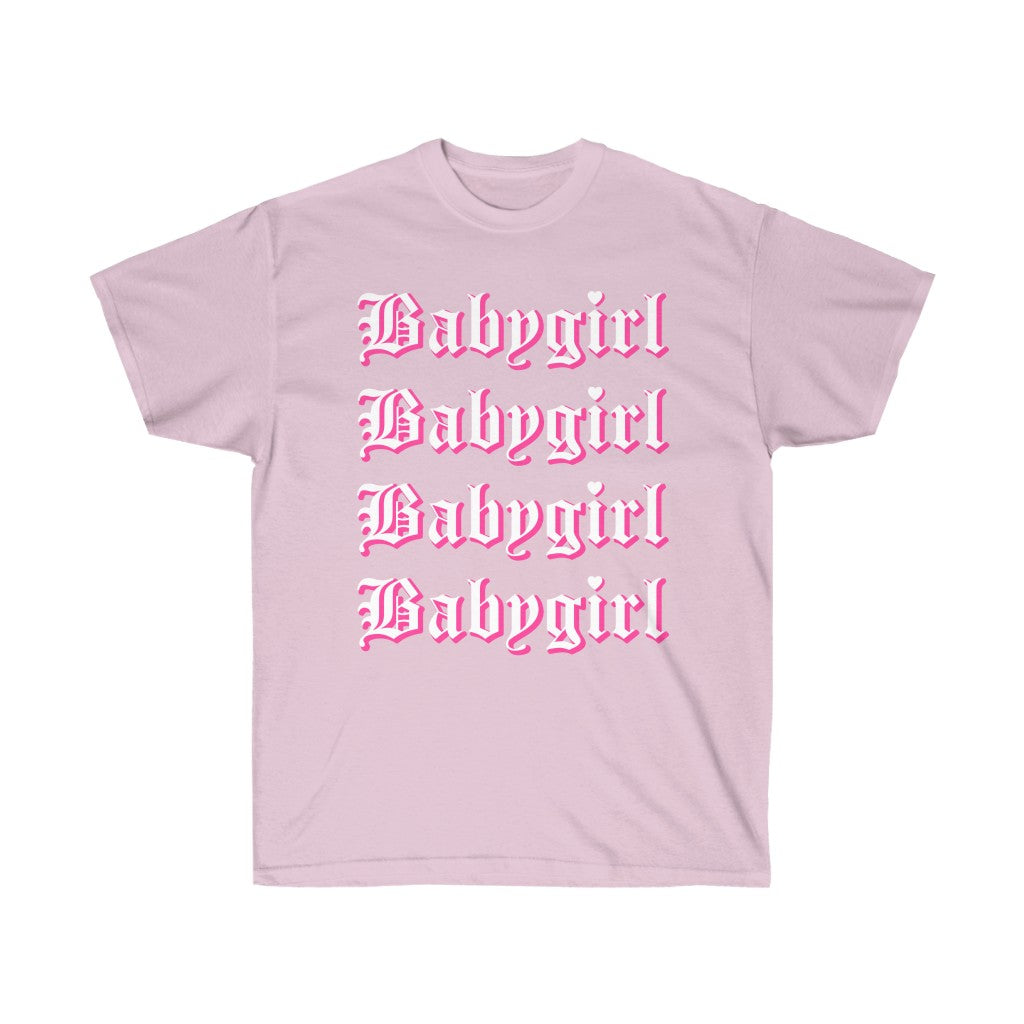 Babygirl Unisex Ultra Cotton T-Shirt-Light Pink-L-Archethype