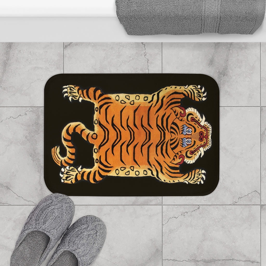 Tibetan Printed Tiger Bath Mat-Archethype