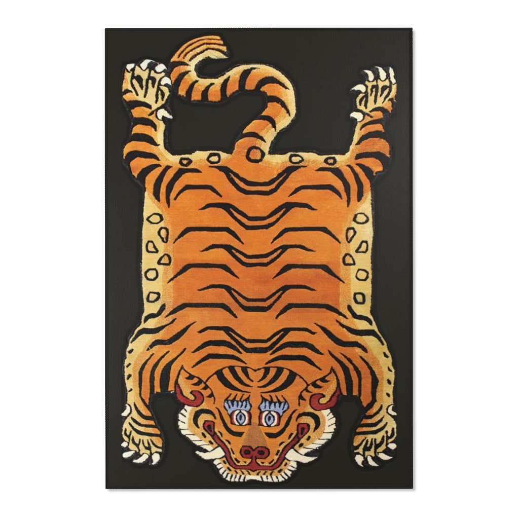 Tibetan Printed Tiger Rug-48" × 72"-Archethype