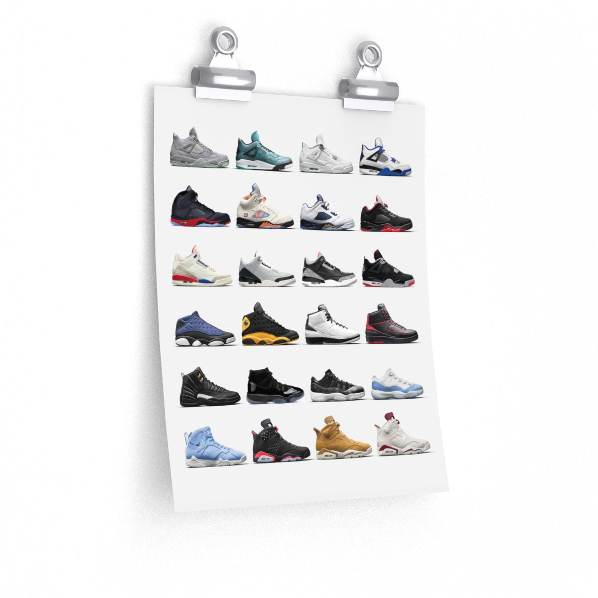 Nike Air Jordans Hall of Fame Poster - Michael Jordan Wall Art-Archethype