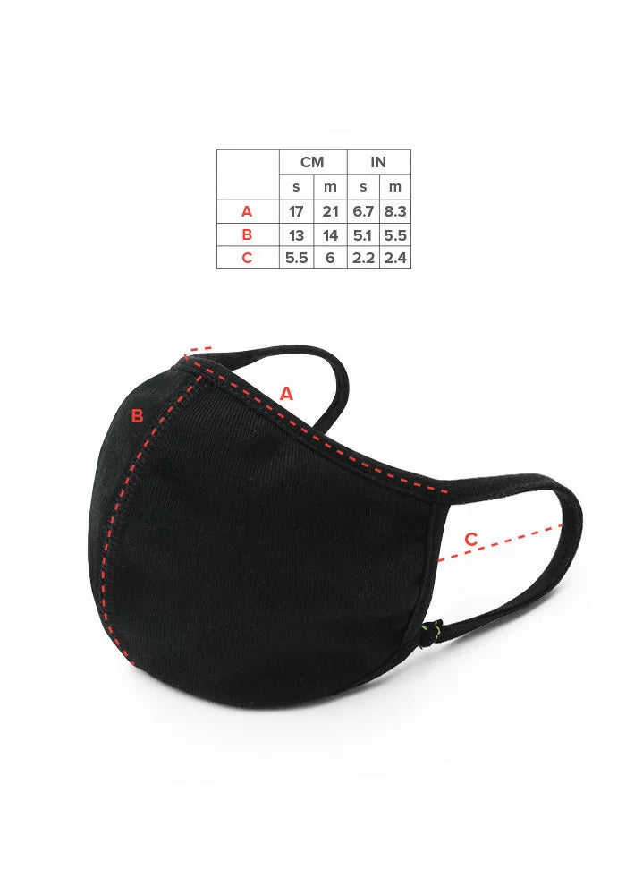 Plain Face Mask Black (3-Pack)-Archethype