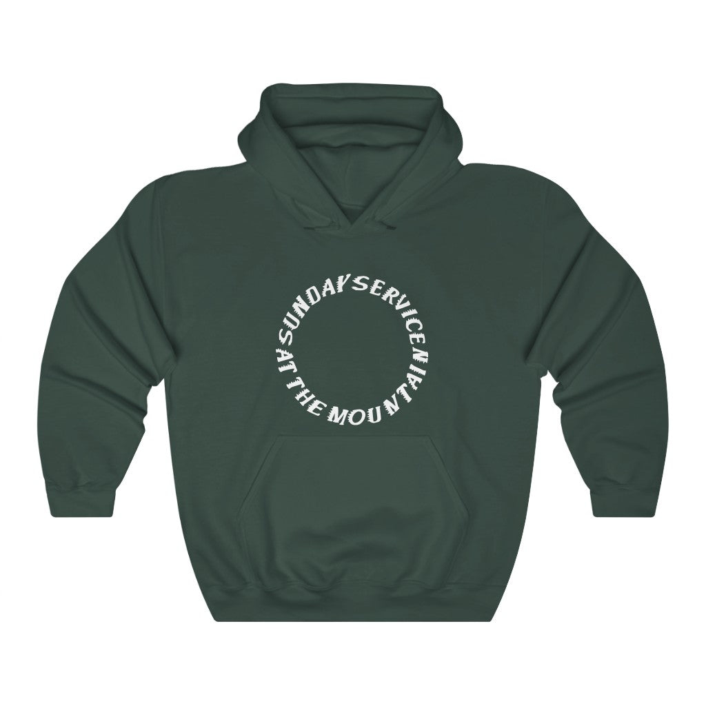 Sunday service at the Mountain Kanye West Hoodie-Forest Green-S-Archethype
