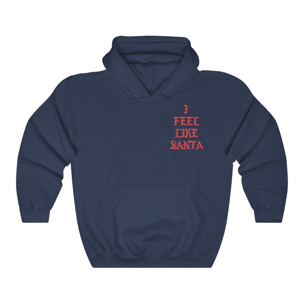 I Feel Like Santa Heavy Blend Hoodie Christmas Merch-Navy-S-Archethype
