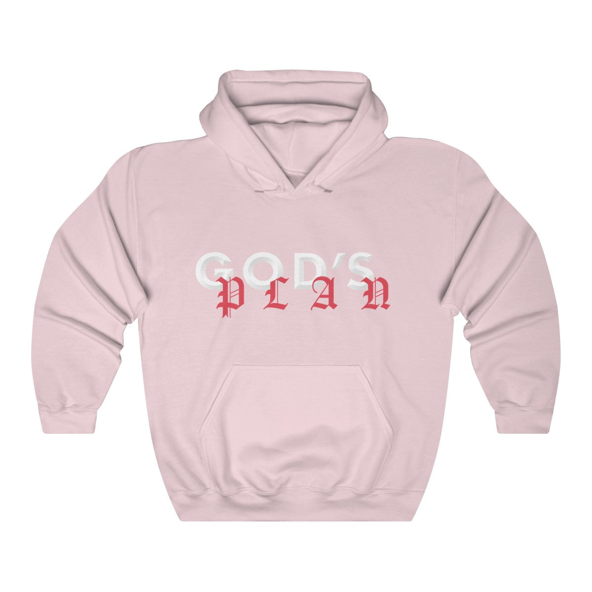 Drake God's Plan Inspired Unisex Heavy Blend™ Hoodie-Light Pink-S-Archethype