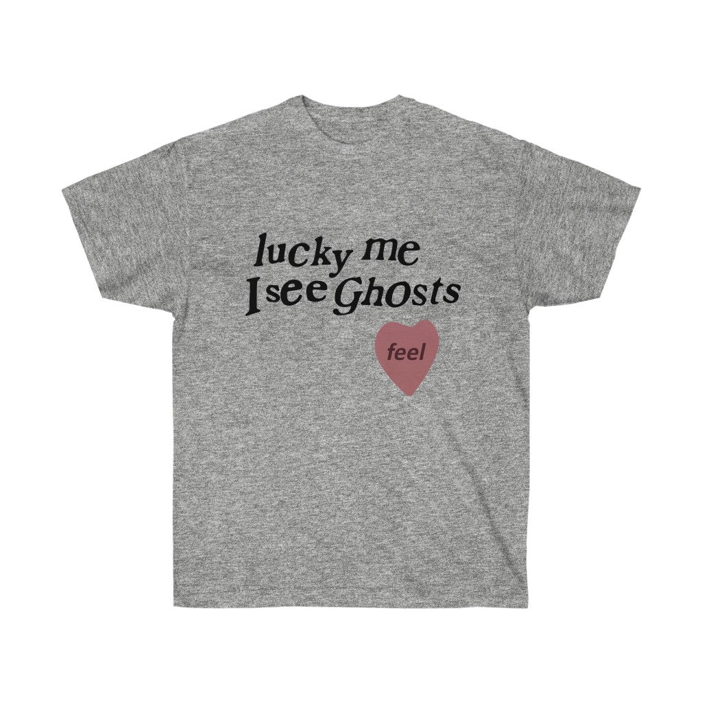 Lucky Me I See Ghosts T-Shirt-S-Sport Grey-Archethype