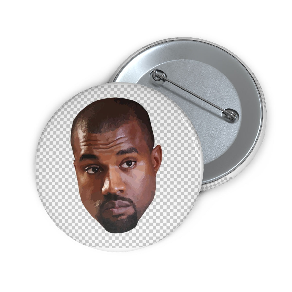 Kanye West Meme Face Pin Buttons-2"-Archethype