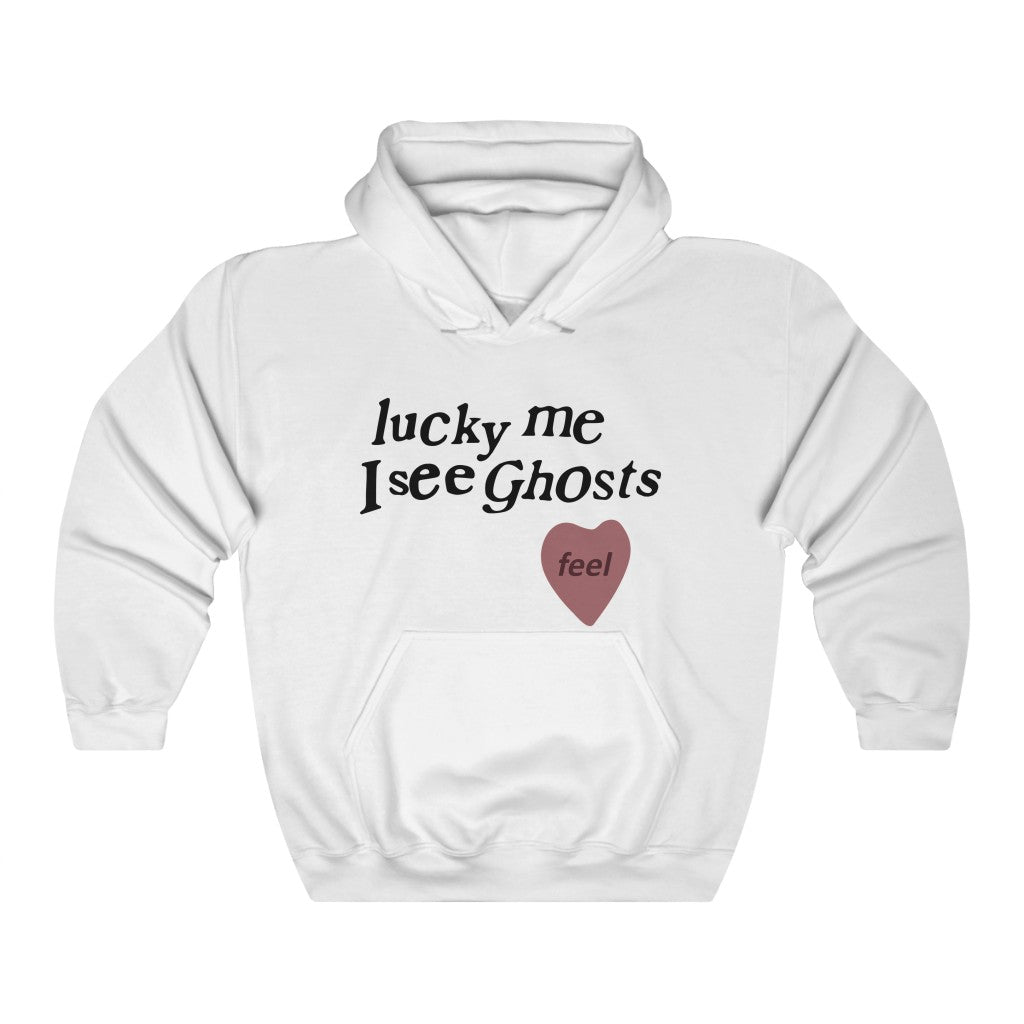Kids See Ghosts Hoodie - Lucky Me I See Ghosts-S-White-Archethype