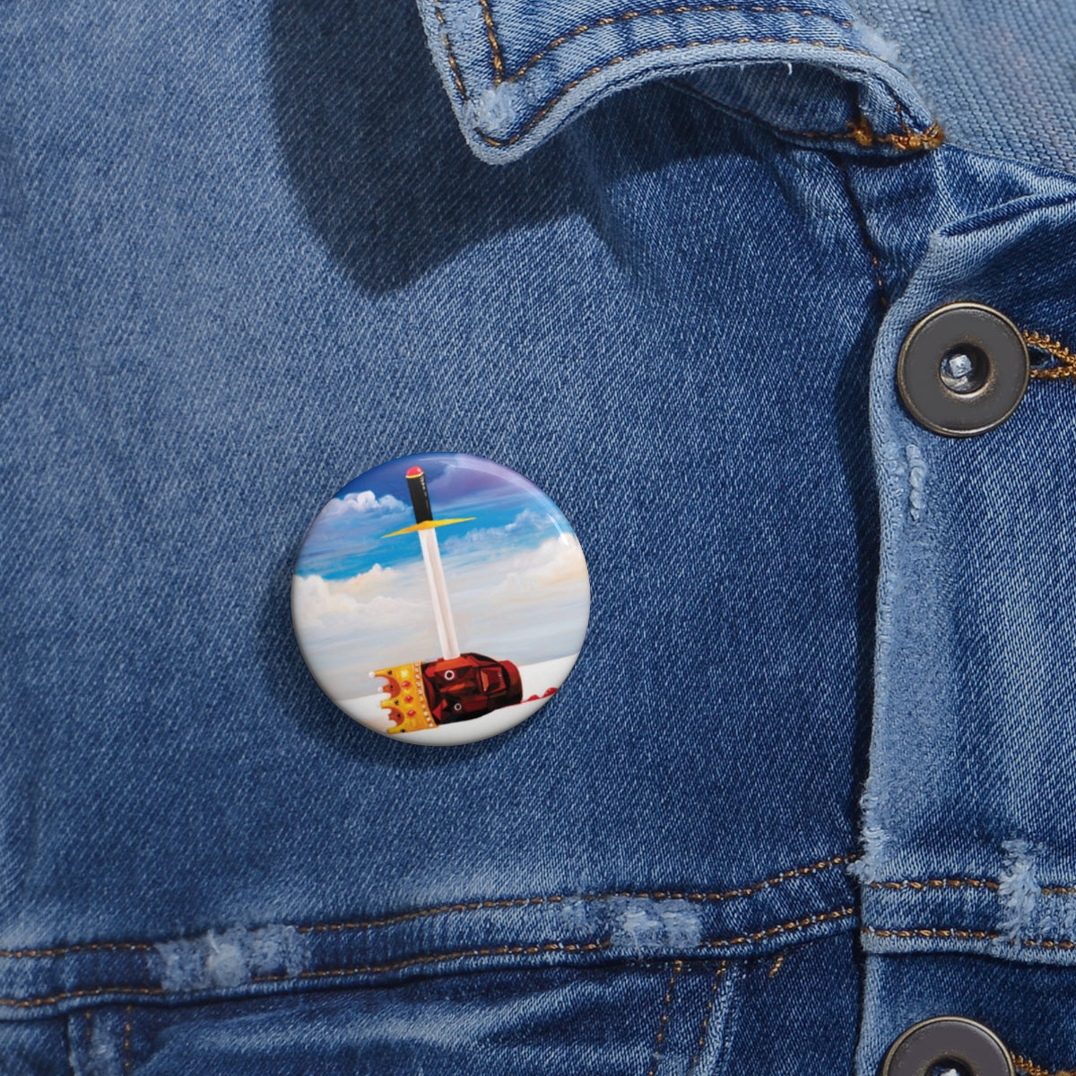 Kanye West inspired Dark Twisted Fantasy Pin Buttons-Archethype