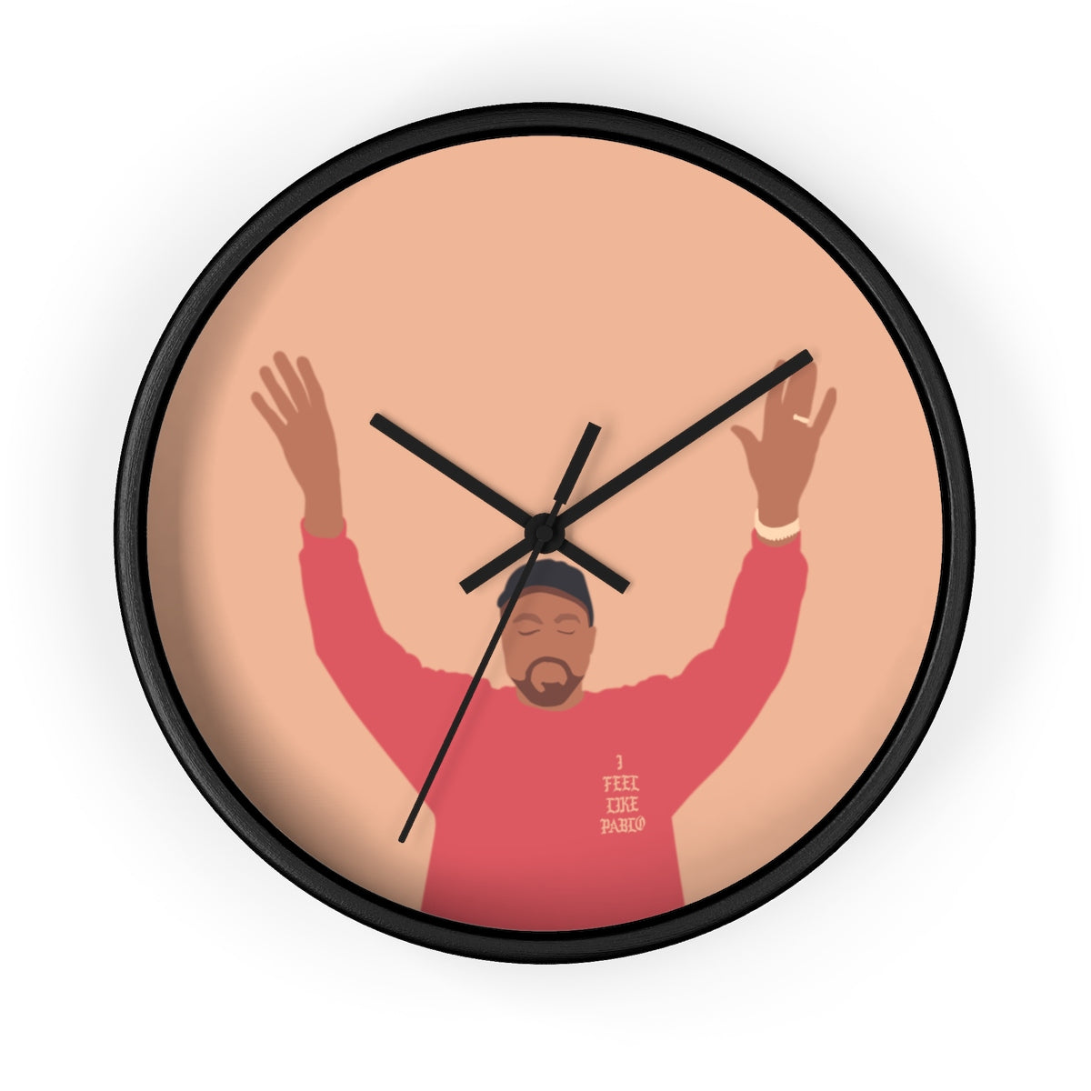 Kanye West I Feel Like Pablo Wall clock - The Life of Pablo TLOP tour merch inspired-10 in-Black-Black-Archethype