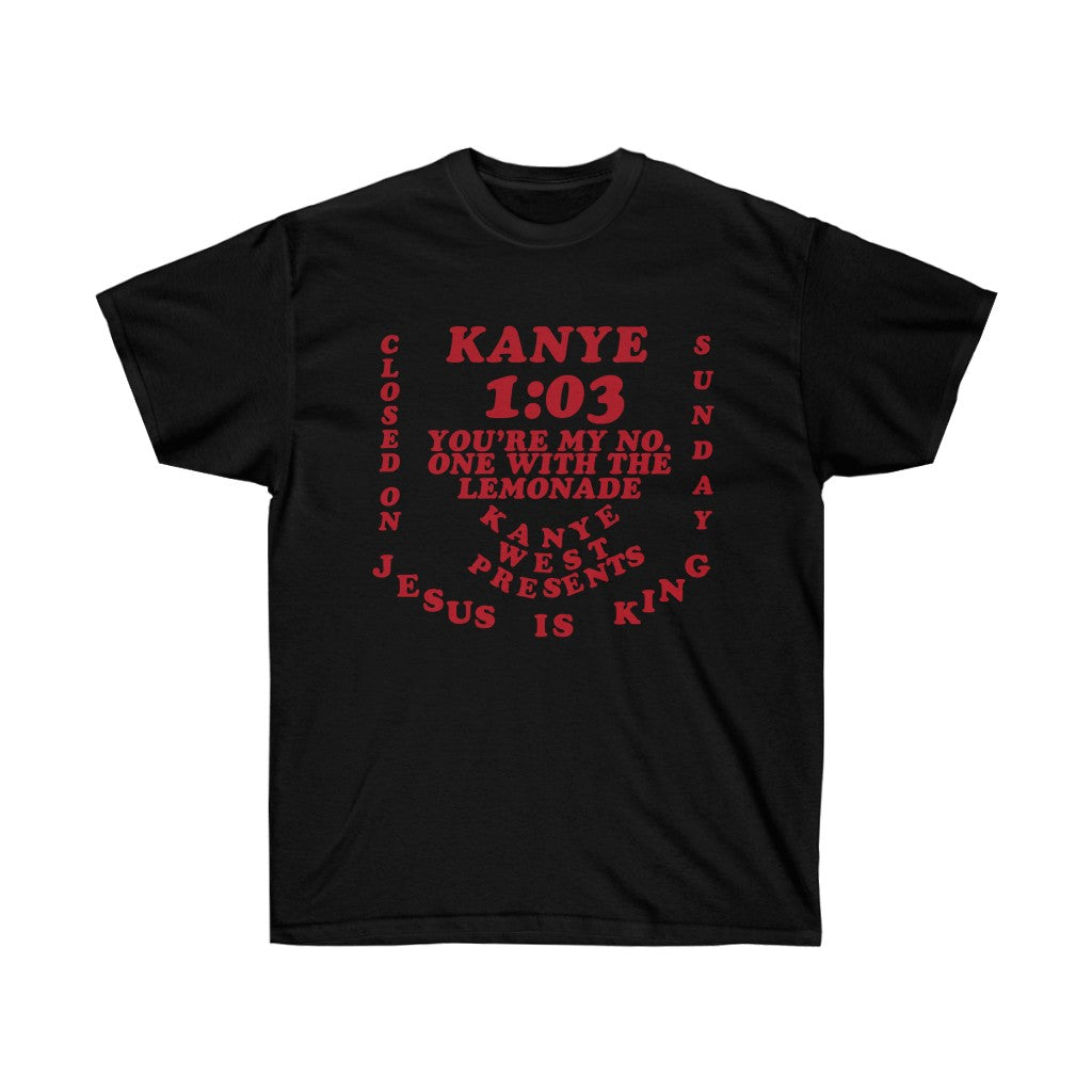 Jesus is King Kanye West Sunday Service Unisex Heavy Cotton T-Shirt-S-Black-Archethype