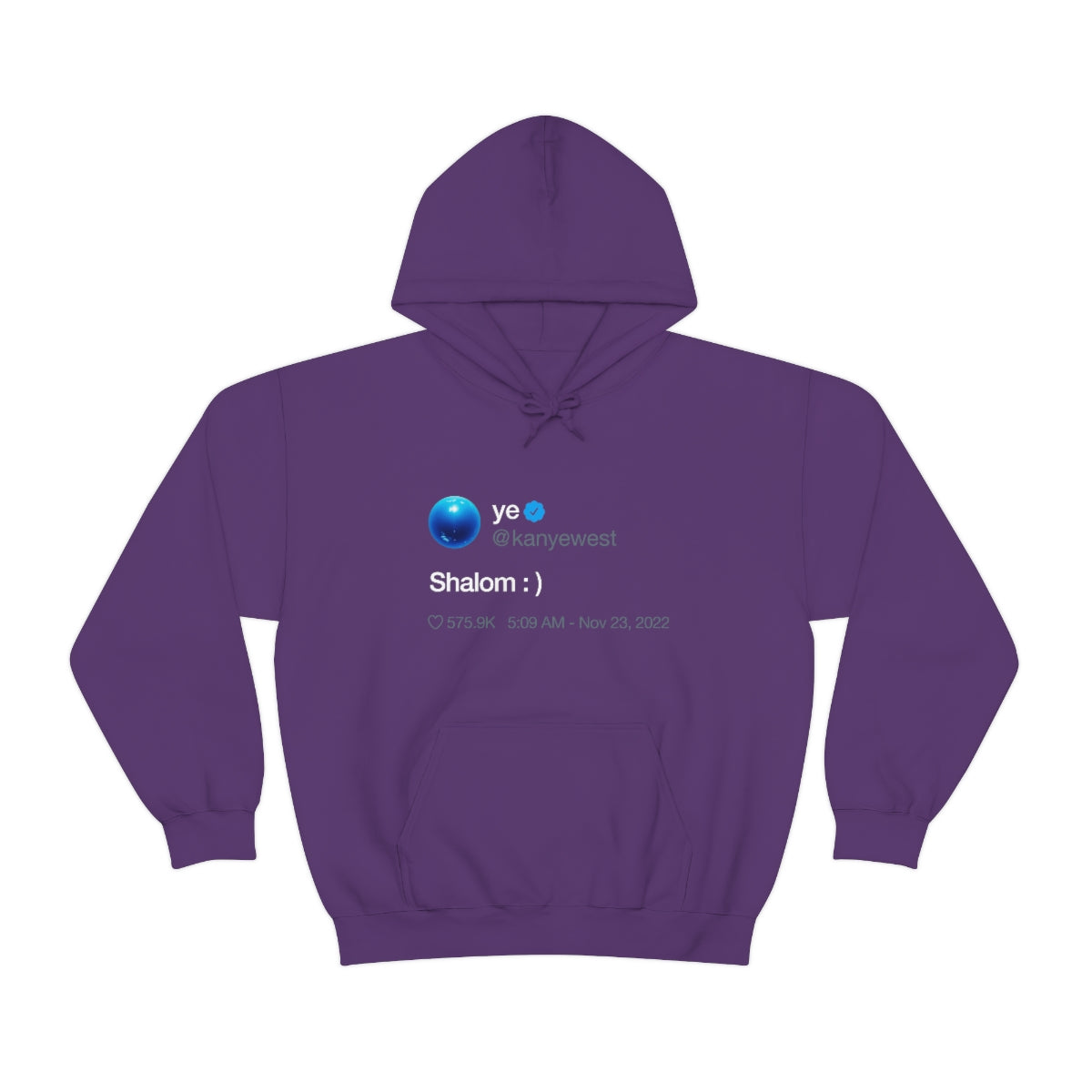 Shalom Kanye West Tweet Inspired Hoodie