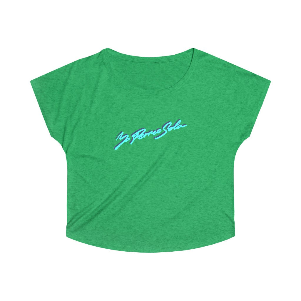 Yo Perreo Sola Women's Tri-Blend Dolman. Bad Bunny inspired-S-Tri-Blend Envy-Archethype