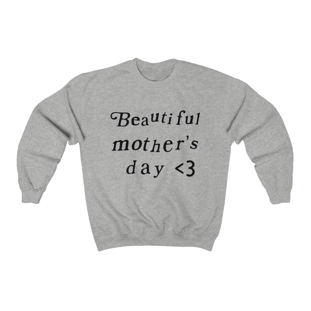 Mother's Day Kanye West Kids See Ghosts Inspired Crewneck Sweatshirt Merch-Ash-2XL-Archethype