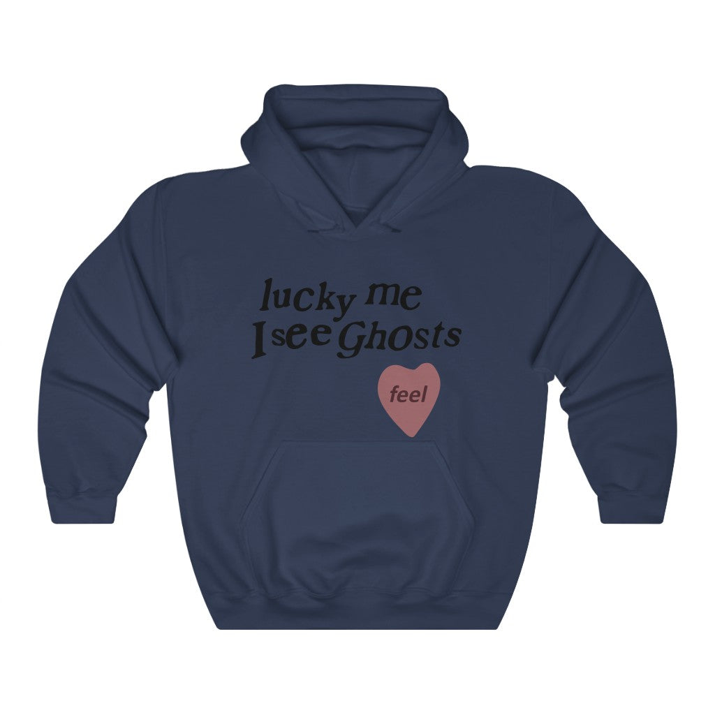 Kids See Ghosts Hoodie - Lucky Me I See Ghosts-S-Navy-Archethype