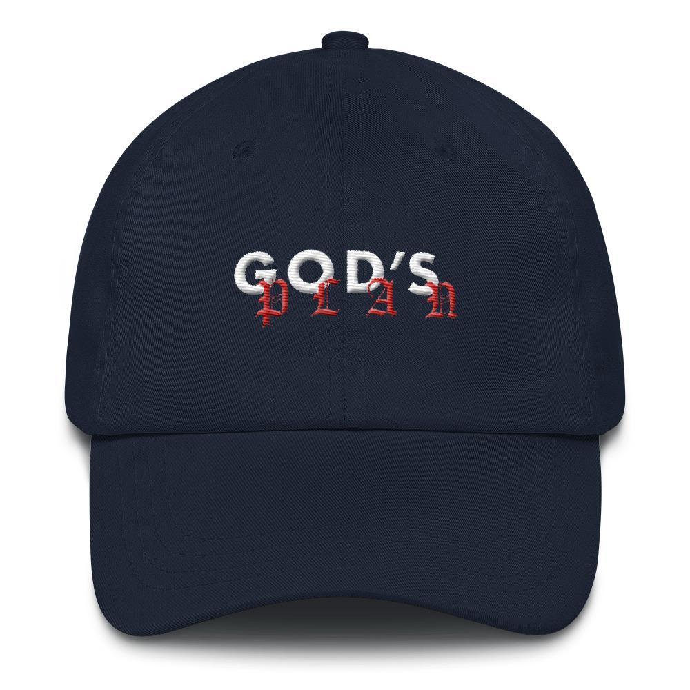 Drake God's Plan Inspired Dad Hat / Cap-Navy-Archethype