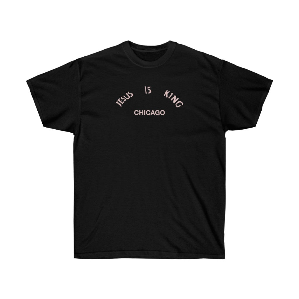 Jesus is King Chicago T-Shirt - Kanye West Sunday Service Religious Merch-L-Black-Archethype