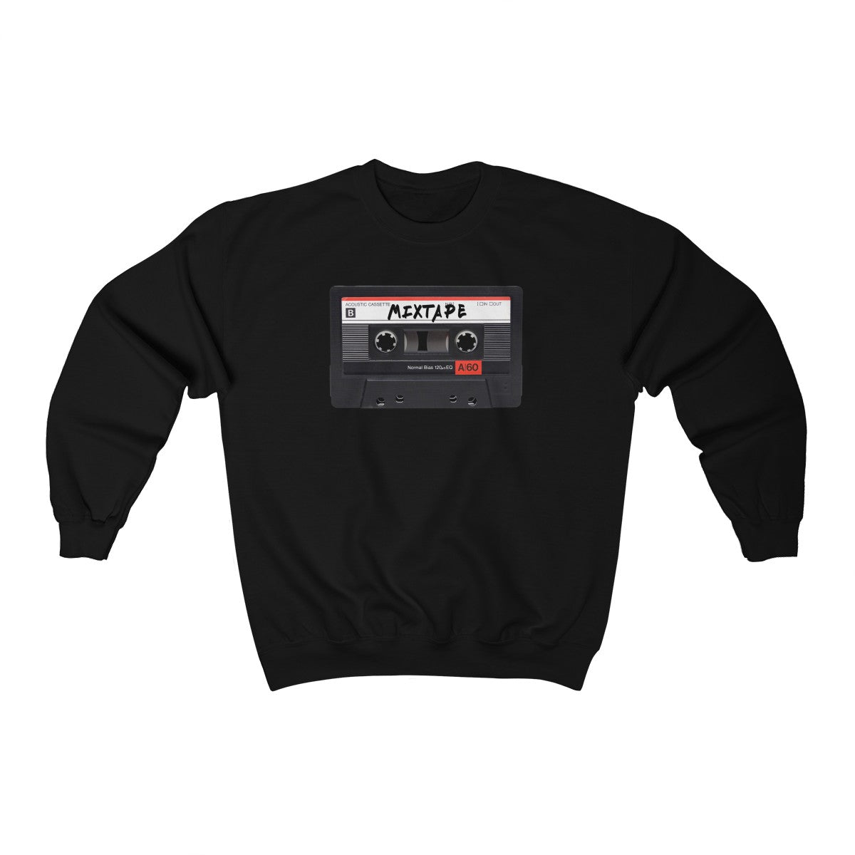 Mixtape Tape Heavy Blend™ Crewneck Sweatshirt-Black-S-Archethype