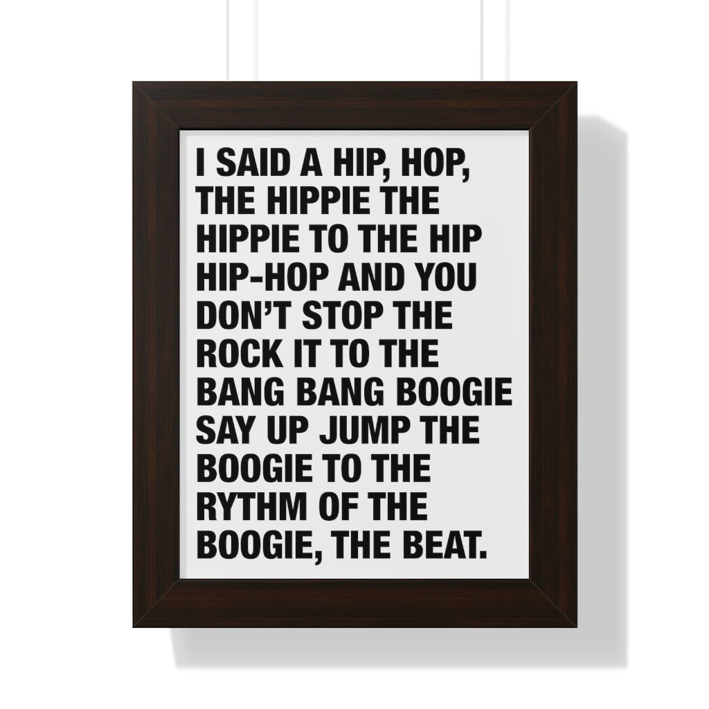 Rappers Delight Framed Poster print