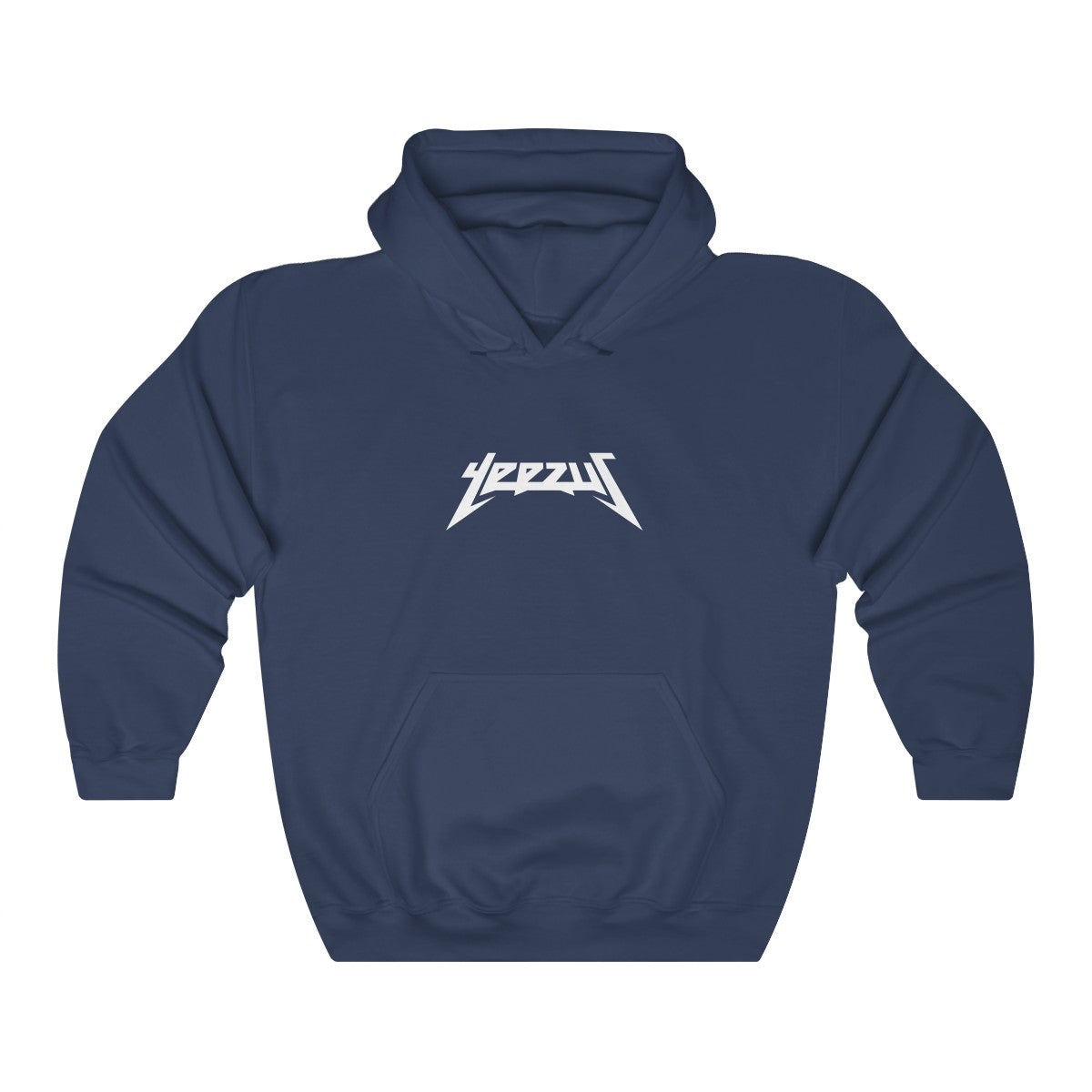 Yeezus Unisex Heavy Blend Hooded Sweatshirt-Navy-S-Archethype