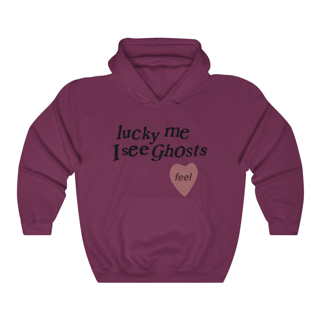Kids See Ghosts Hoodie - Lucky Me I See Ghosts-S-Maroon-Archethype