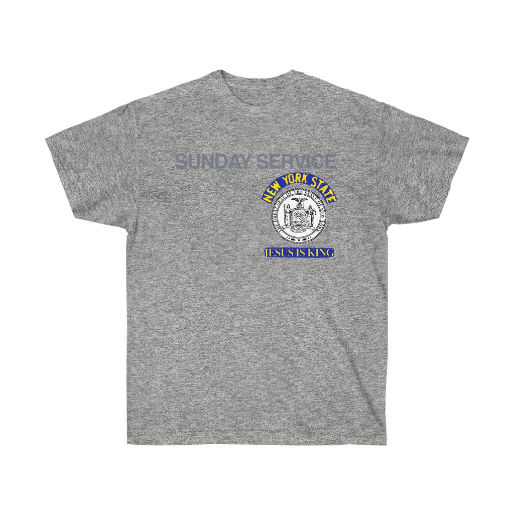 Jesus is King New York Seal T-Shirt-S-Sport Grey-Archethype