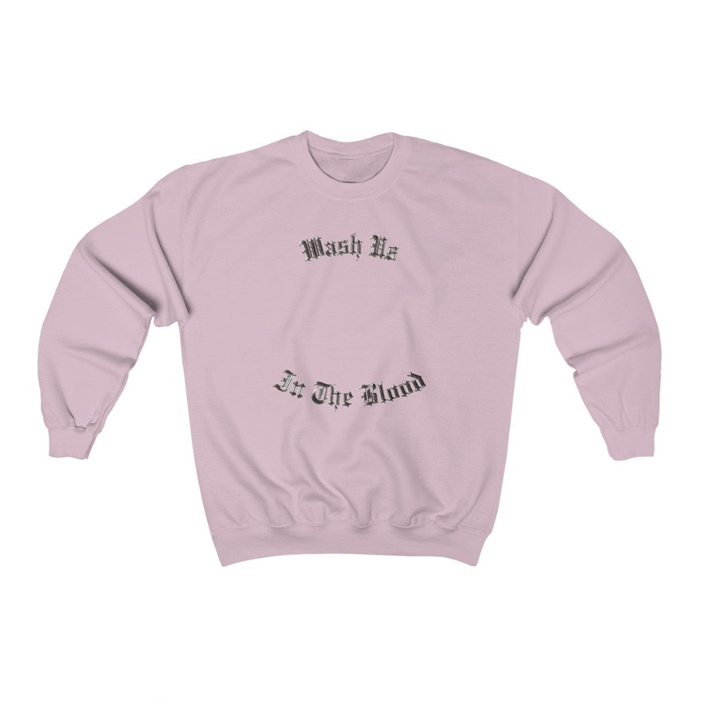 Wash Us In The Blood Crewneck-Light Pink-S-Archethype
