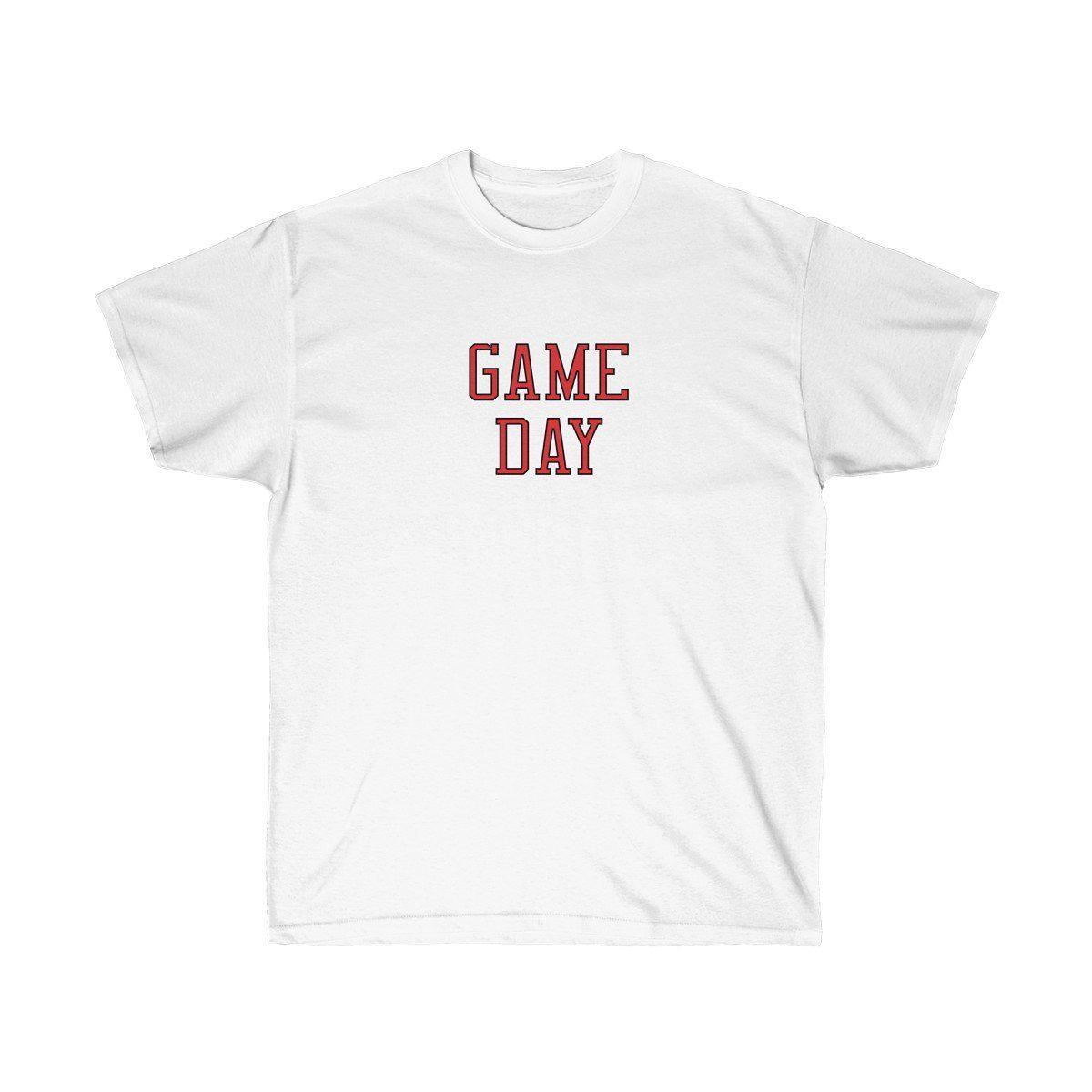 Game Day Tee - Sports T-shirt for Football, Basket, Soccer games-White-S-Archethype