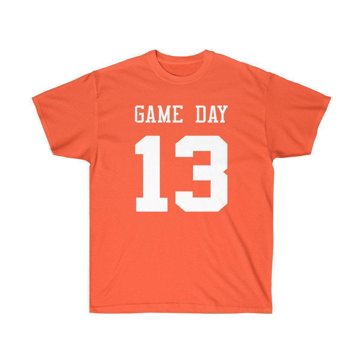 Game Day Tee - Sports T-shirt for Football, Basket, Soccer games-Orange-S-Archethype