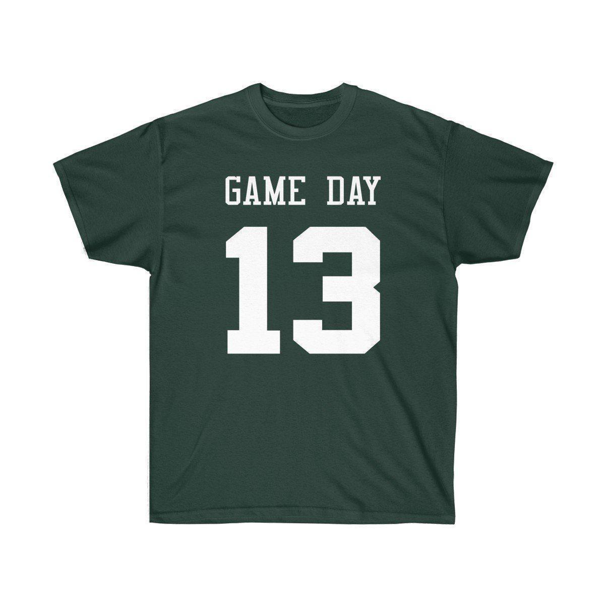 Game Day Tee - Sports T-shirt for Football, Basket, Soccer games-Forest Green-S-Archethype
