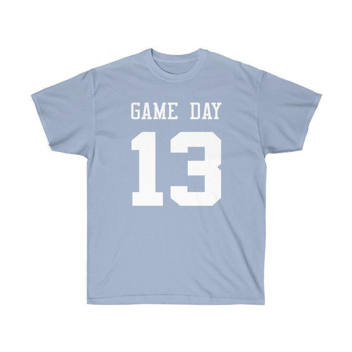 Game Day Tee - Sports T-shirt for Football, Basket, Soccer games-Light Blue-S-Archethype