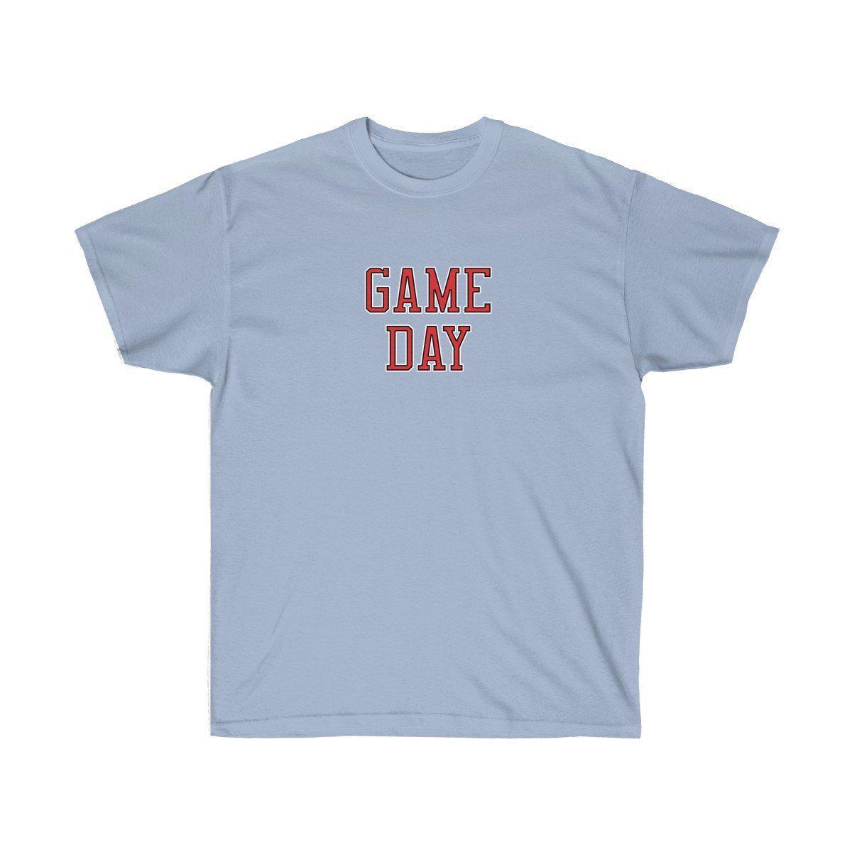 Game Day Tee - Sports T-shirt for Football, Basket, Soccer games-Light Blue-S-Archethype