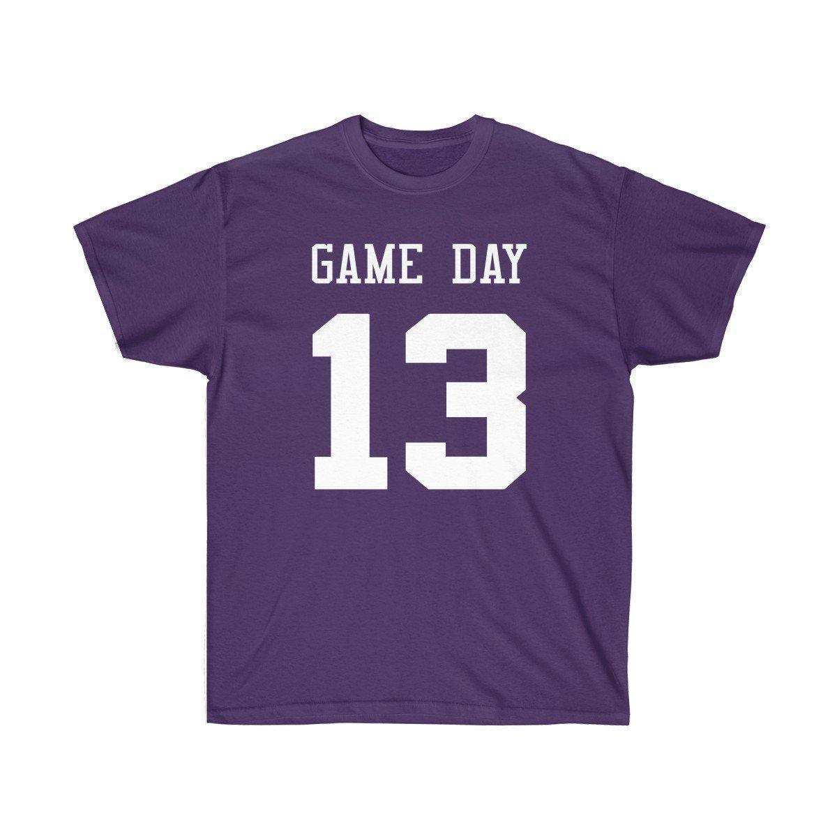Game Day Tee - Sports T-shirt for Football, Basket, Soccer games-Purple-S-Archethype