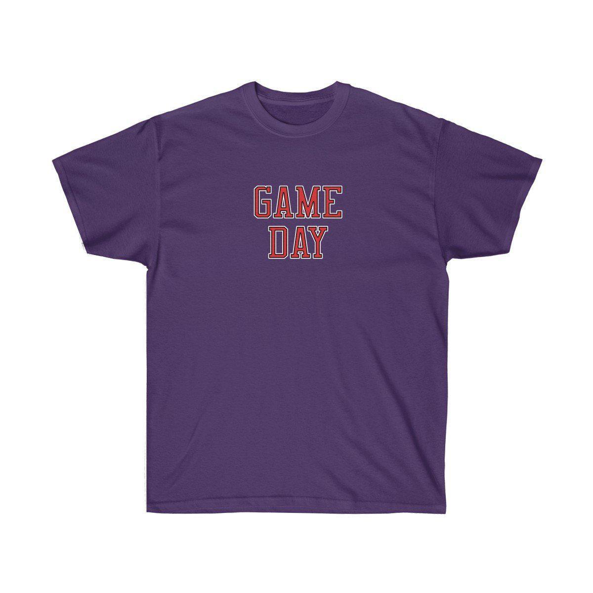 Game Day Tee - Sports T-shirt for Football, Basket, Soccer games-Purple-S-Archethype
