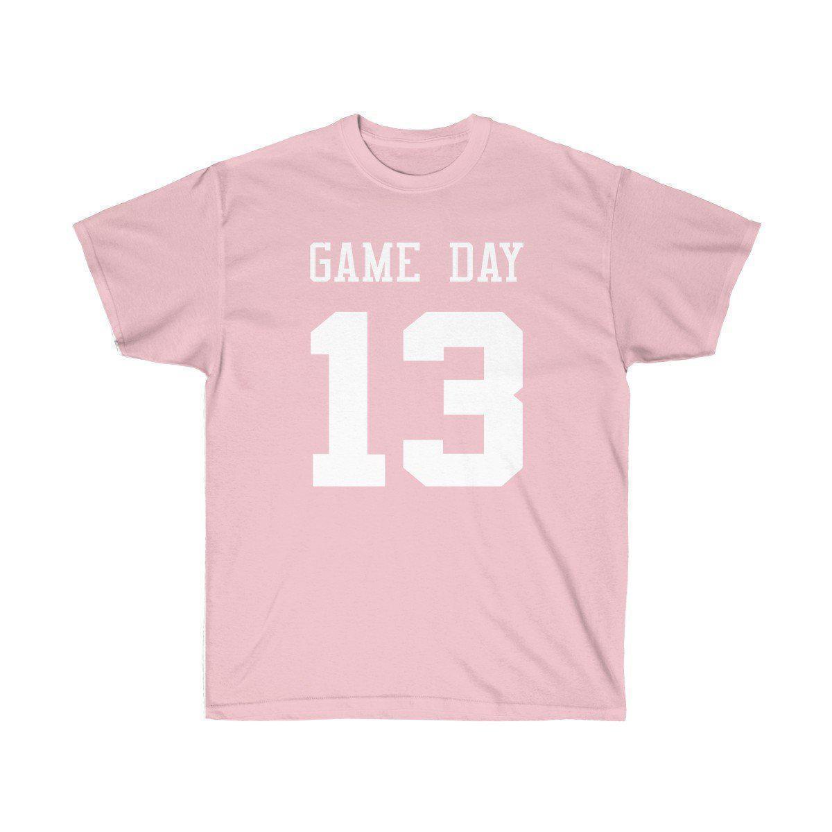 Game Day Tee - Sports T-shirt for Football, Basket, Soccer games-Light Pink-S-Archethype