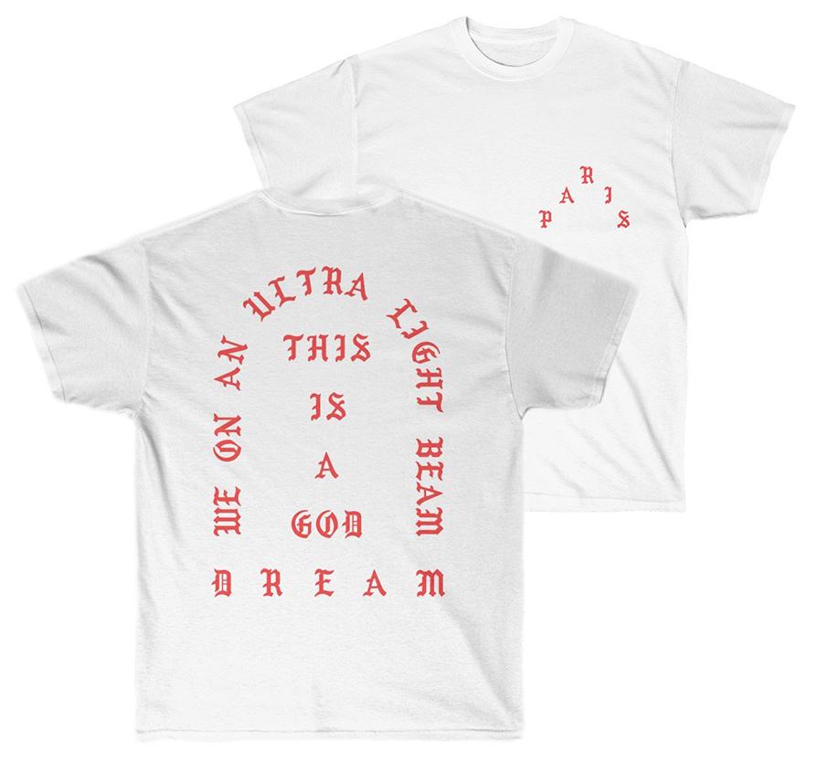 We On An Ultra Light Beam Cotton T-Shirt Kanye West Merch-Archethype