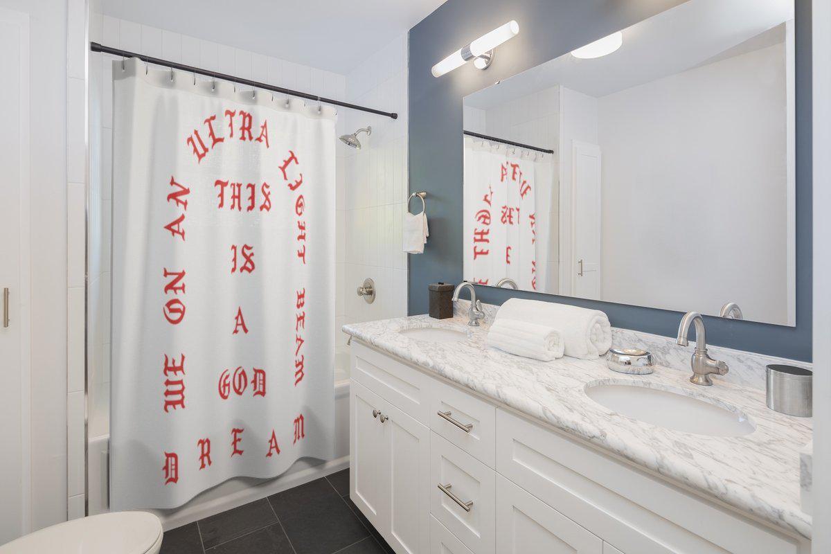 I Feel Like Pablo Shower Curtains Kanye West Merch Inspired-71x74-Archethype
