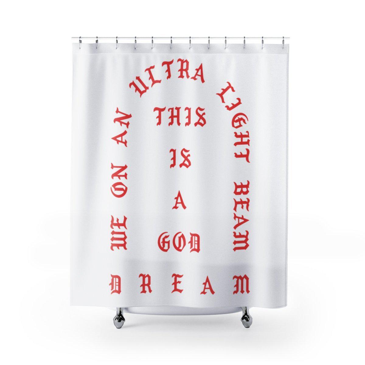 I Feel Like Pablo Shower Curtains Kanye West Merch Inspired-71x74-Archethype