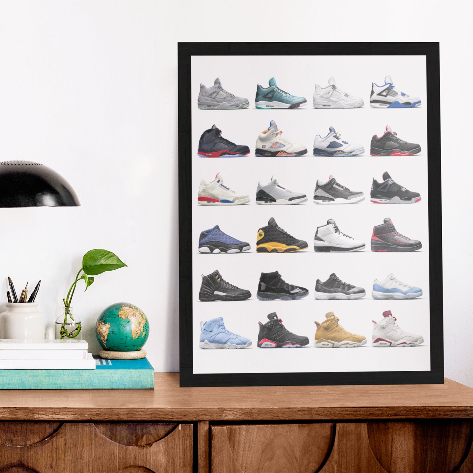 Nike Air Jordans Hall of Fame Poster - Michael Jordan Wall Art-Archethype
