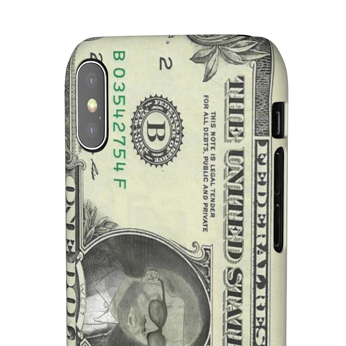 Kanye West President face on 1 dollar bill case iPhone Snap Case-iPhone X-Matte-Archethype