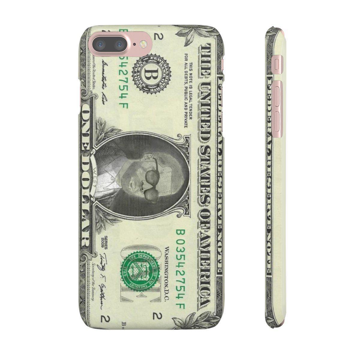 Kanye West President face on 1 dollar bill case iPhone Snap Case-Archethype