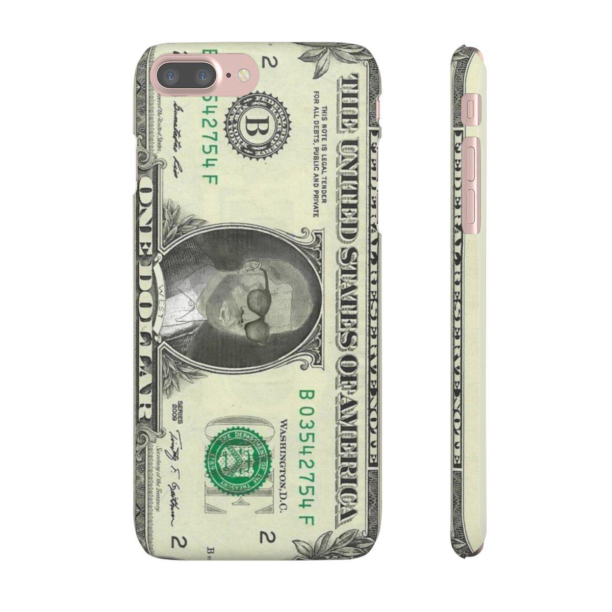 Kanye West President face on 1 dollar bill case iPhone Snap Case-iPhone 7 Plus-Matte-Archethype