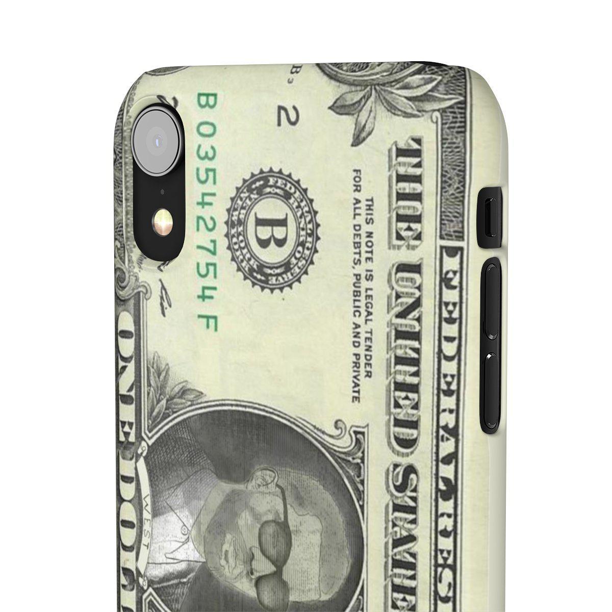 Kanye West President face on 1 dollar bill case iPhone Snap Case-iPhone XR-Glossy-Archethype