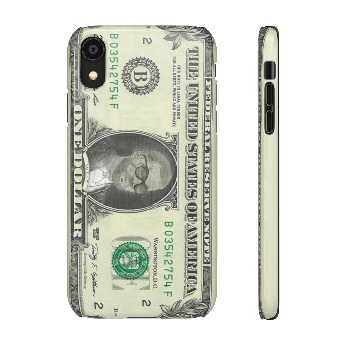 Kanye West President face on 1 dollar bill case iPhone Snap Case-Archethype