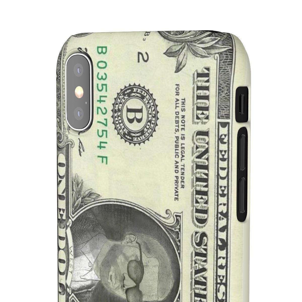 Kanye West President face on 1 dollar bill case iPhone Snap Case-iPhone XS-Glossy-Archethype