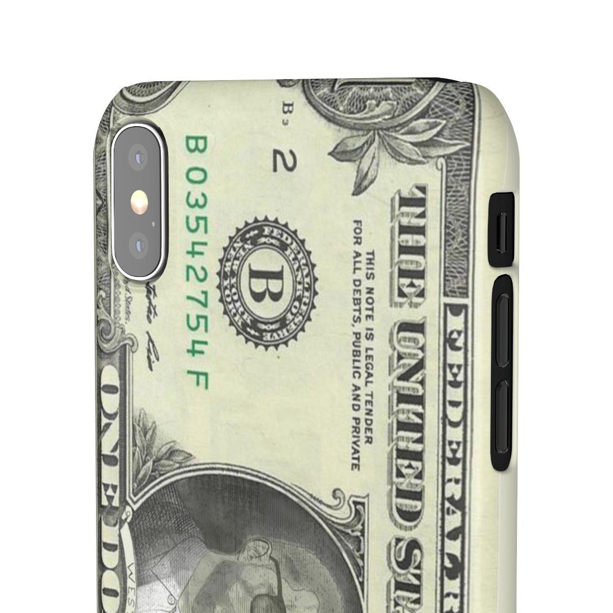 Kanye West President face on 1 dollar bill case iPhone Snap Case-iPhone XS MAX-Glossy-Archethype